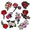 5Pcs/Lot Iron-On Transfer Rose Flower T-Shirt Diy Decoration Parches  Washable Embroidery Patches