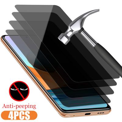 4 шт. закаленное стекло для конфиденциальности для Redmi Note 9 10 11 12 Pro 11S 10S антишпионское стекло для Xiaomi Redmi 9 10 9AT 9C NFC 10C 10 стекло