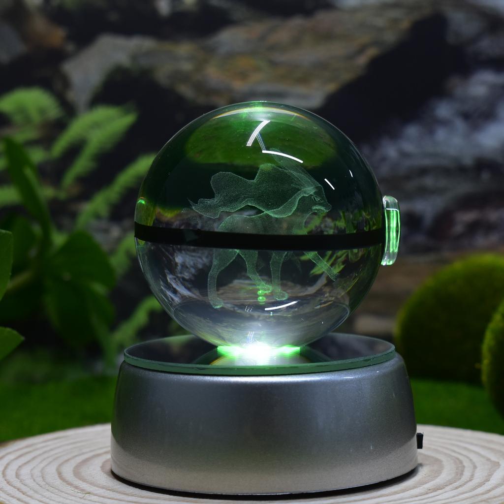 Cute Cartoon Pikachu Gengar Charizard Crystal Elf Ball Indoor Creative Night Light Decoration Friend's Holiday Gift
