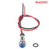 P67 Waterproof 6mm Led Metal Warning Indicator Light 3v 5v 6v 12v 24v 220v
