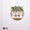 Easter Bunny Decoration Ttag Wooden Bunny Door Tag Decoration Three Bunnies Fence Wall Door Home Decoration Tag
