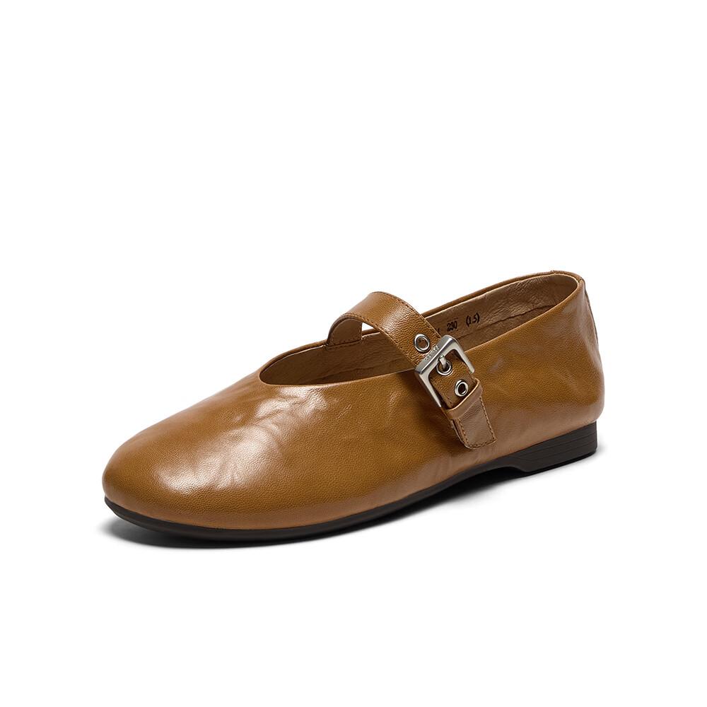 Bata Sheepskin Mary Jane Women's Versatile Commuter Low-Cut Soft Sole Doll Shoes