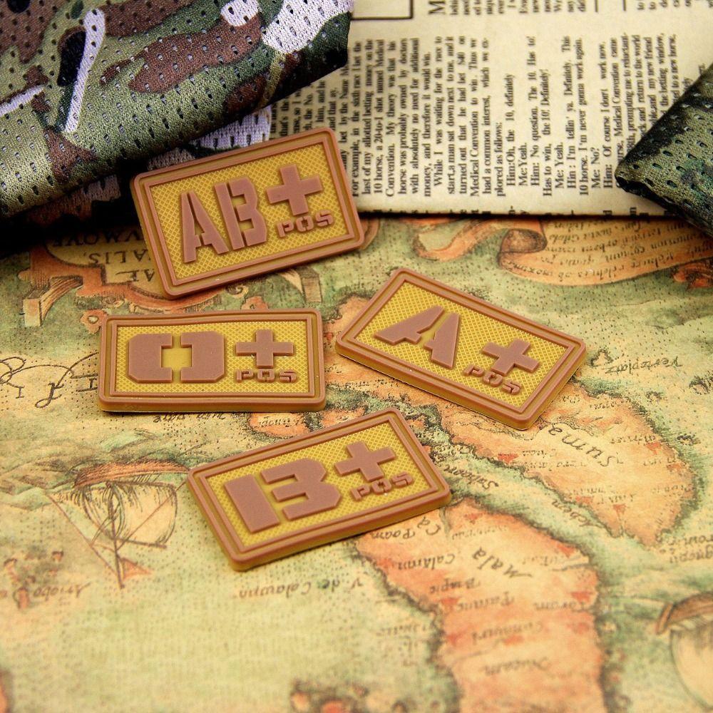 Светящийся значок группы крови, вышитая нашивка, аварийная повязка на руку, магическое кольцо-наклейка с группой крови