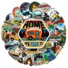 Forest Camping Stickers Cartoon Hiking Outdoor Scenery Decals for Laptop Luggage DIY Decoration 50pcs Set