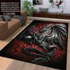 Dragon With Rose Pattern Pringting Rug Non-slip Rug Floor Mat Doormat Carpet for Bedroom Living Room  Kitchen Mats for Floor