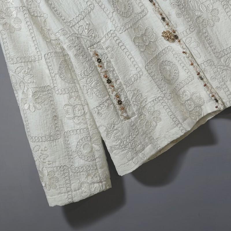 Женская новая куртка в китайском стиле из льна с вышивкой от Cypress