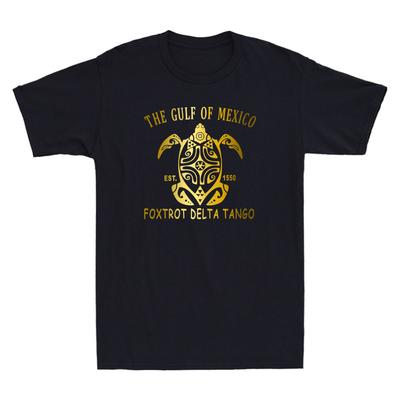 Gulf Of Mexico Foxtrot Delta Tango Gulf Of Mexico Turtle Novelty Unisexs Tshirt