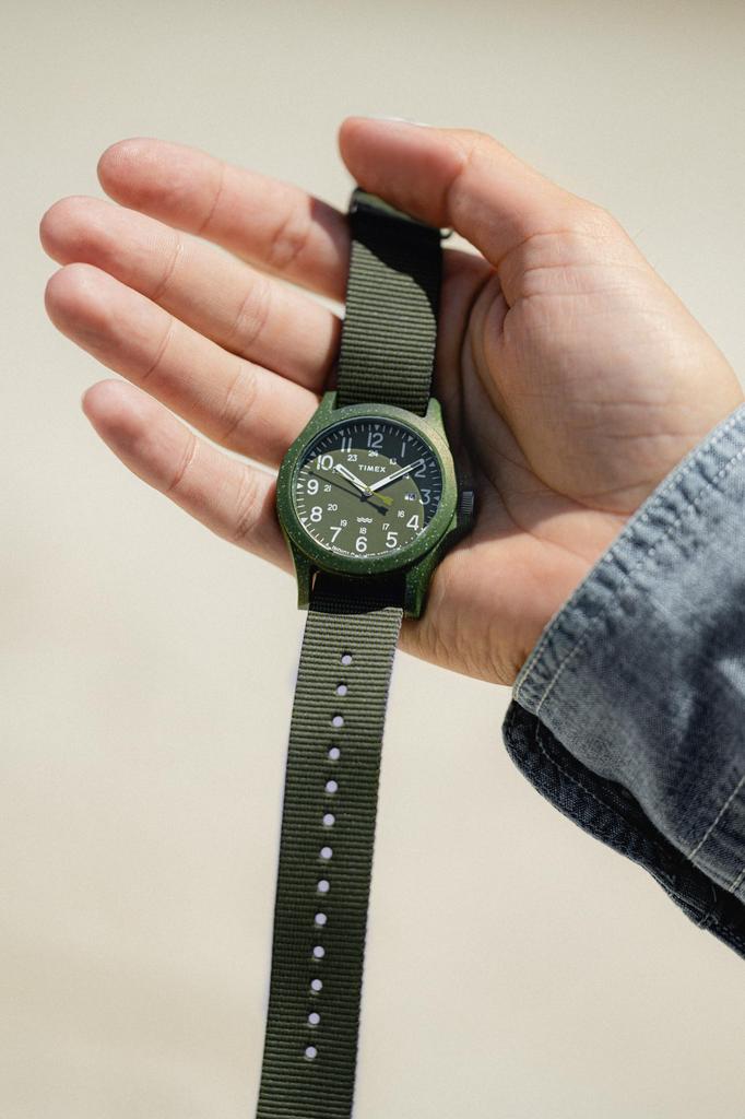 Timex Watch Reclaim Ocean Khaki Dial Tide Ocean Material Quartz 40MM Watch Brand TW2V96000 Unisex Khaki [TIMEX]