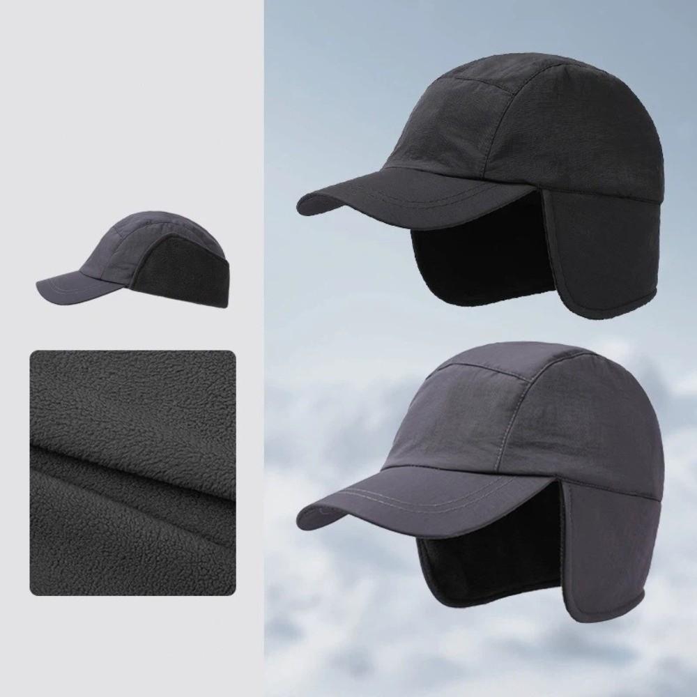 Толстая шапка-наушники, водонепроницаемая шапка для защиты ушей, повседневная мужская шапка, зима