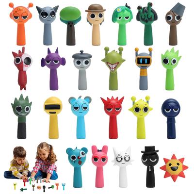 MORISHOP Spranky Игрушка Мини Spranky Пластиковый Игровой Персонаж Высотой Фигурки, Фигурки, Фигурки, Модели, Персонажи, Коллекция, 4-5см (Упаковка 24)