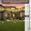 Wrought Iron Shepherd's Hook: Outdoor Garden String Light Support Pole for Courtyard and Balcony.