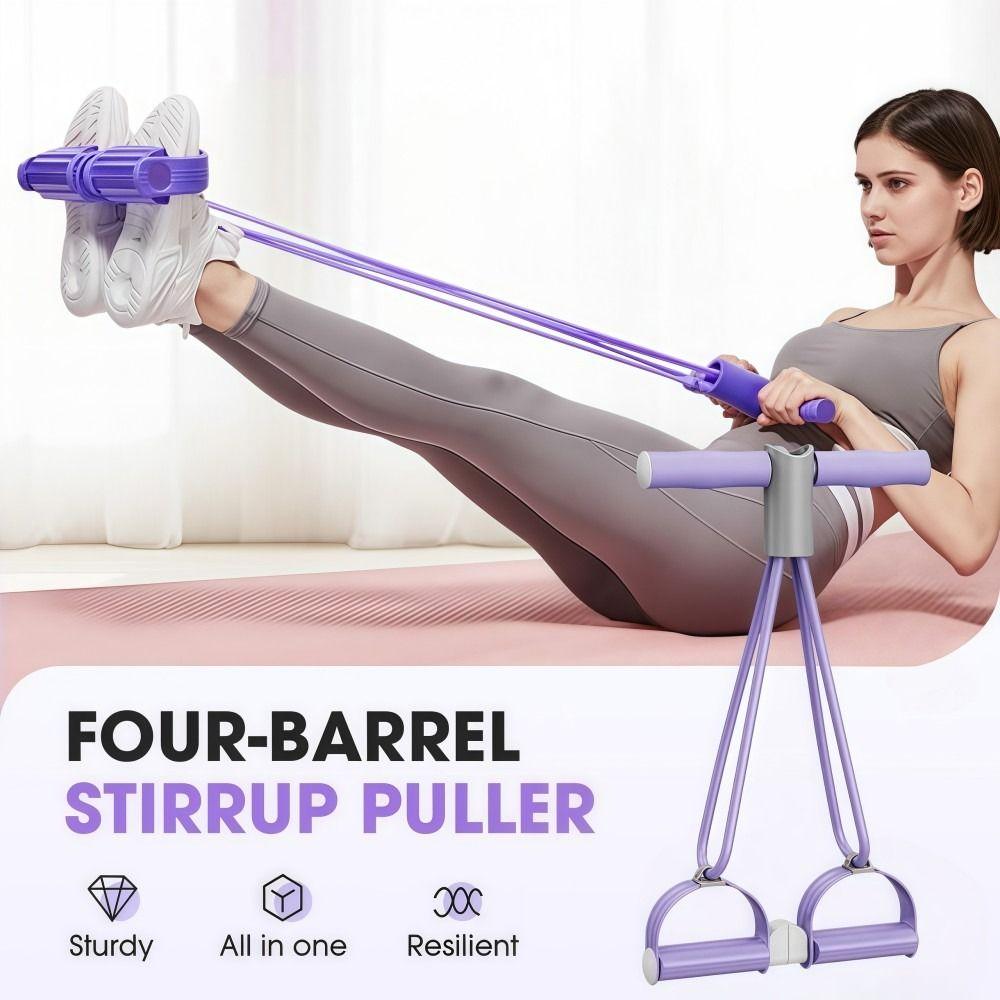 Многофункциональные эластичные ленты с ручками Тренажер для живота Новая эластичная веревка Домашний спортзал