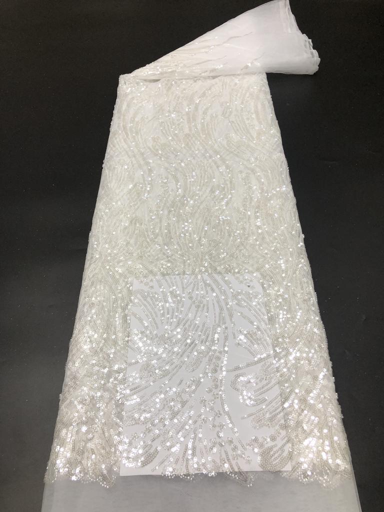 Африканское кружевное полотно с вышивкой пайетками, нигерийское свадебное 2025, высококачественное французское тюлевое кружевное полотно для свадебного платья, женское шитье