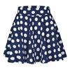 Women Spring Summer Dot Printed Skirt Soft Breathable Loose High Waist A-line Pleated Midi Dress Fashion Party Costume
