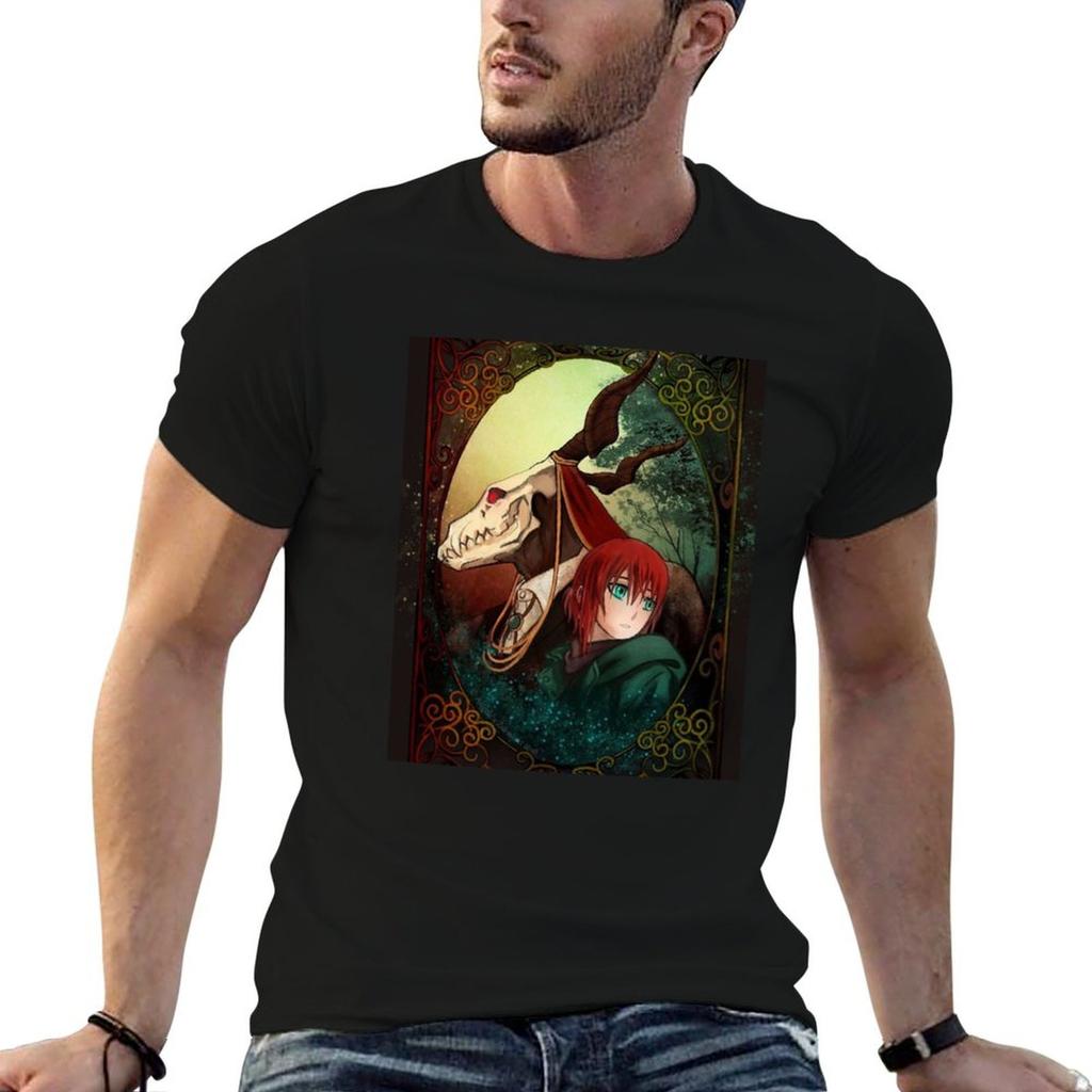 Chise X Elias Magus Bride Tshirt Funny T Shirts Dark Humor Funny T Shirts Cotton Graphic T Shirts For Unisex Tshirt