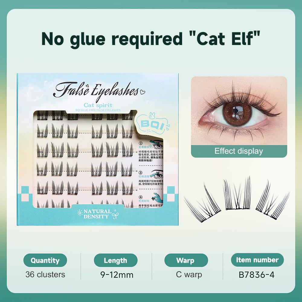 False Eyelashes Without Glue, Natural-looking False Eyelashes, 3D False Eyelashes Without Adhesive, Black Lashes With Strong Adhesion In 1 Second