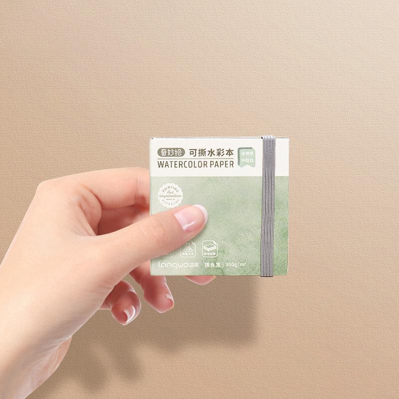 Square Cotton Drawing Paper Book 300Gsm For Artist Watercolor Drawing Notebooks Mini 20Sheets Sketchbook Student School Supplies