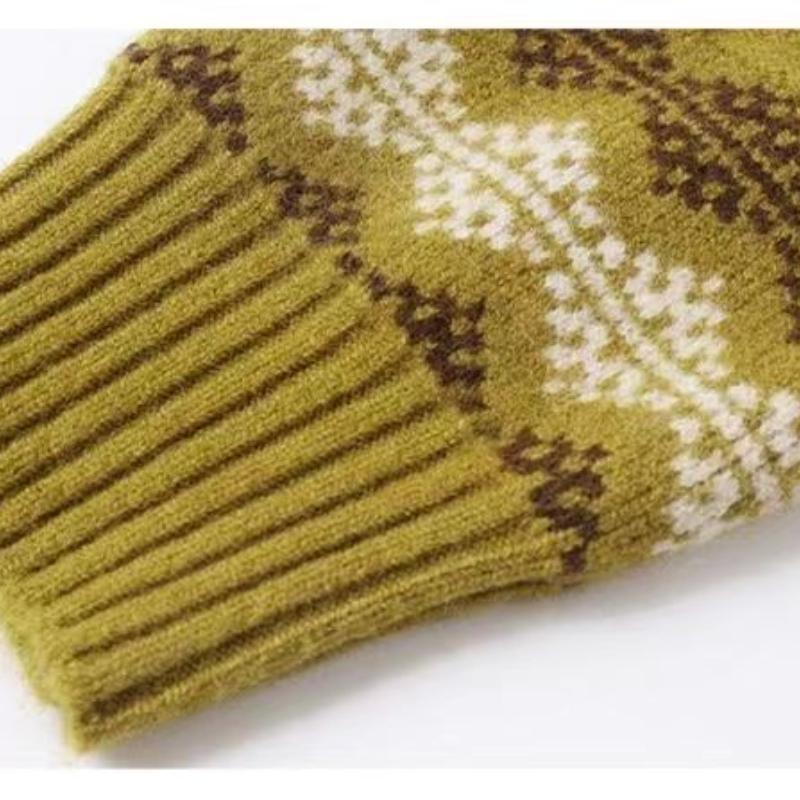 Осенний свободный трикотажный кардиган с воротником-стойкой для женщин, новый стиль, свитер для мам среднего возраста