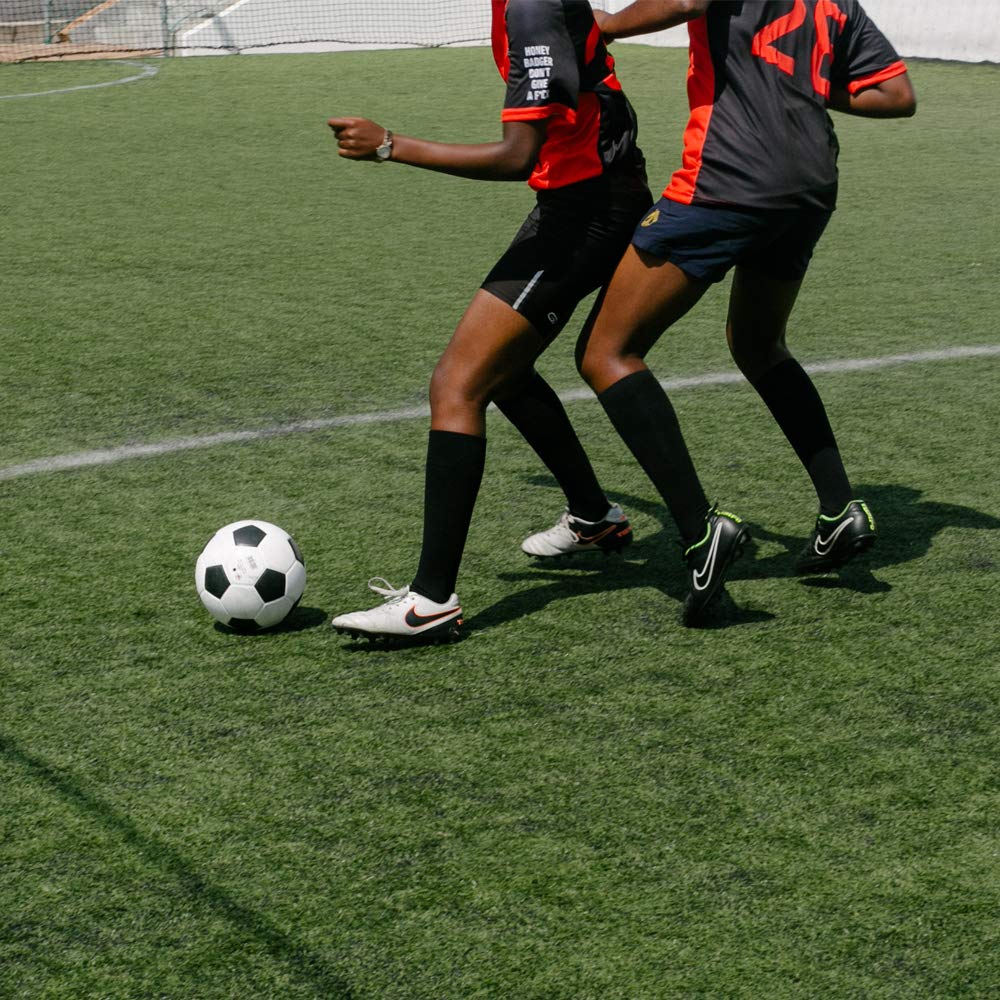 TGM Soccer Size Soccer Practice Match for Junior High and High Schools and Ball, 5, Certified, Ball, Ball, School, Adults, College, (Black White)