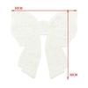 2pcs Embroidery Collar Flower Fashion Diamond Bow Knot Chest Flower Nail Bead Three-dimensional Flower Women