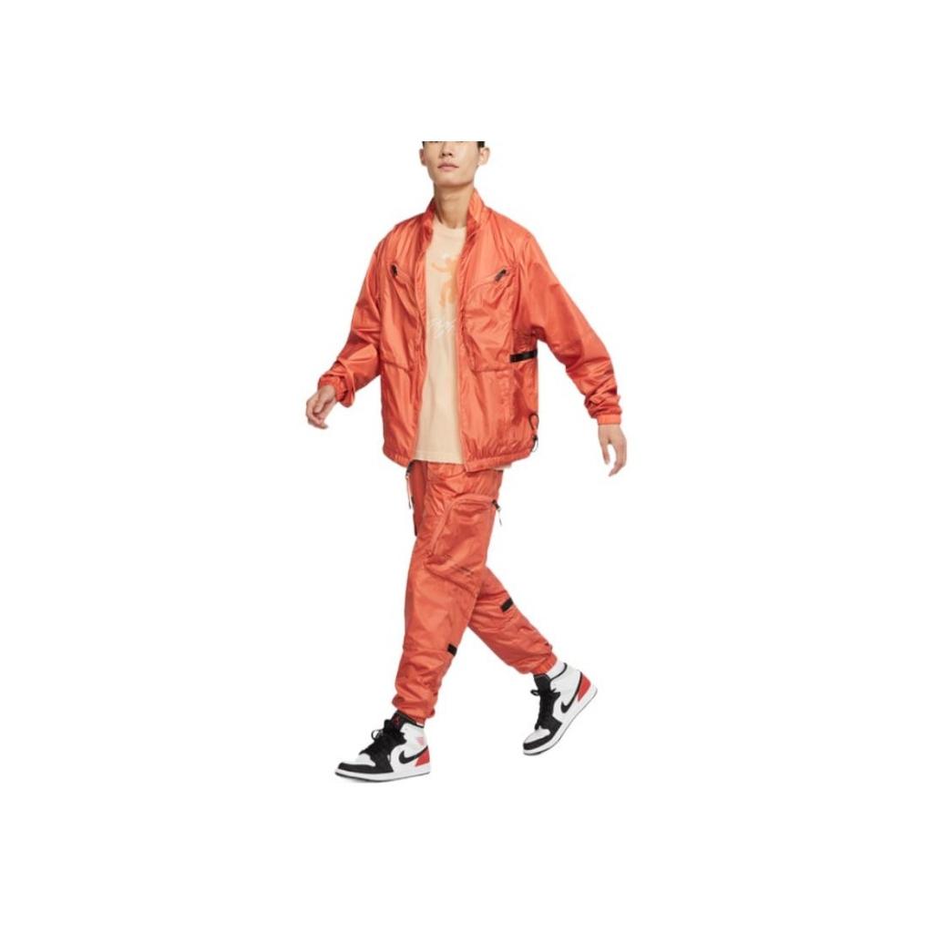 Спортивные брюки Air Jordan с дышащей сеткой и большими карманами, мужские штаны оранжевого цвета DM1866-872