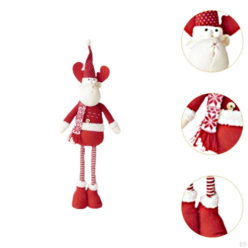 Рождественское украшение кукольный орнамент выдвижные ноги милый рождественский декор скульптура для офиса