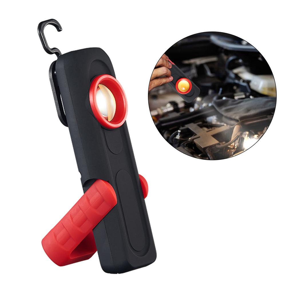 COB LED Flashlight Magnetic Work Light USB Rechargeable Torch Hook Portable Lantern Inspection Light Camping Car Repair