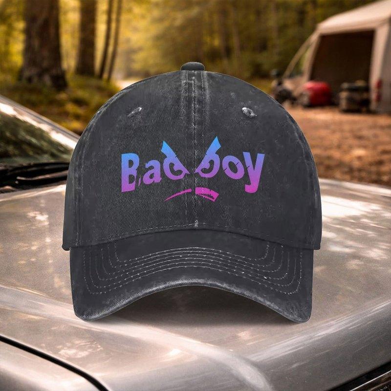 Bad Boy Vintage Baseball Cap Adjustable Washed Unisex Hat for Unisex Women Weddings Parties Festivals Sports