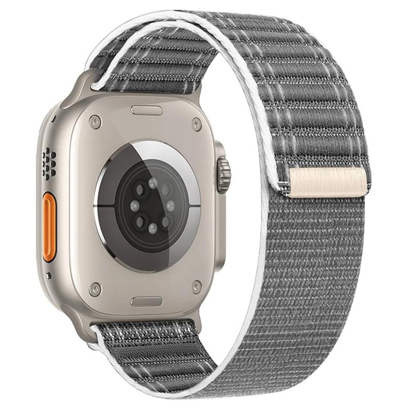 Новый нейлоновый ремешок-петля для Apple Watch Band Ultra 2 49 мм 46 мм 45 мм 44 мм 42 мм 41 мм 40 мм 38 мм спортивный браслет iWatch Series 10 9 8 se 7