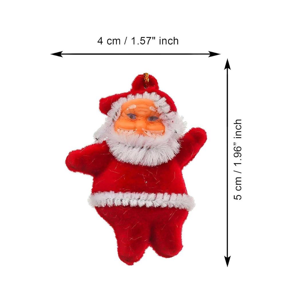 Маленький Дед Мороз Рождественский Декор Подвесные Украшения на Елку (Упаковка из 6 шт.) Реквизит Новогодние украшения для дома, офиса, рождественские подарки