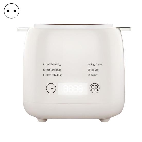 6-in-1 Rapid Egg Cooker Touch Screen Design Timer Auto Shut-off Sound Reminder Compact Size Portable Custard Yogurt Electric Egg Maker