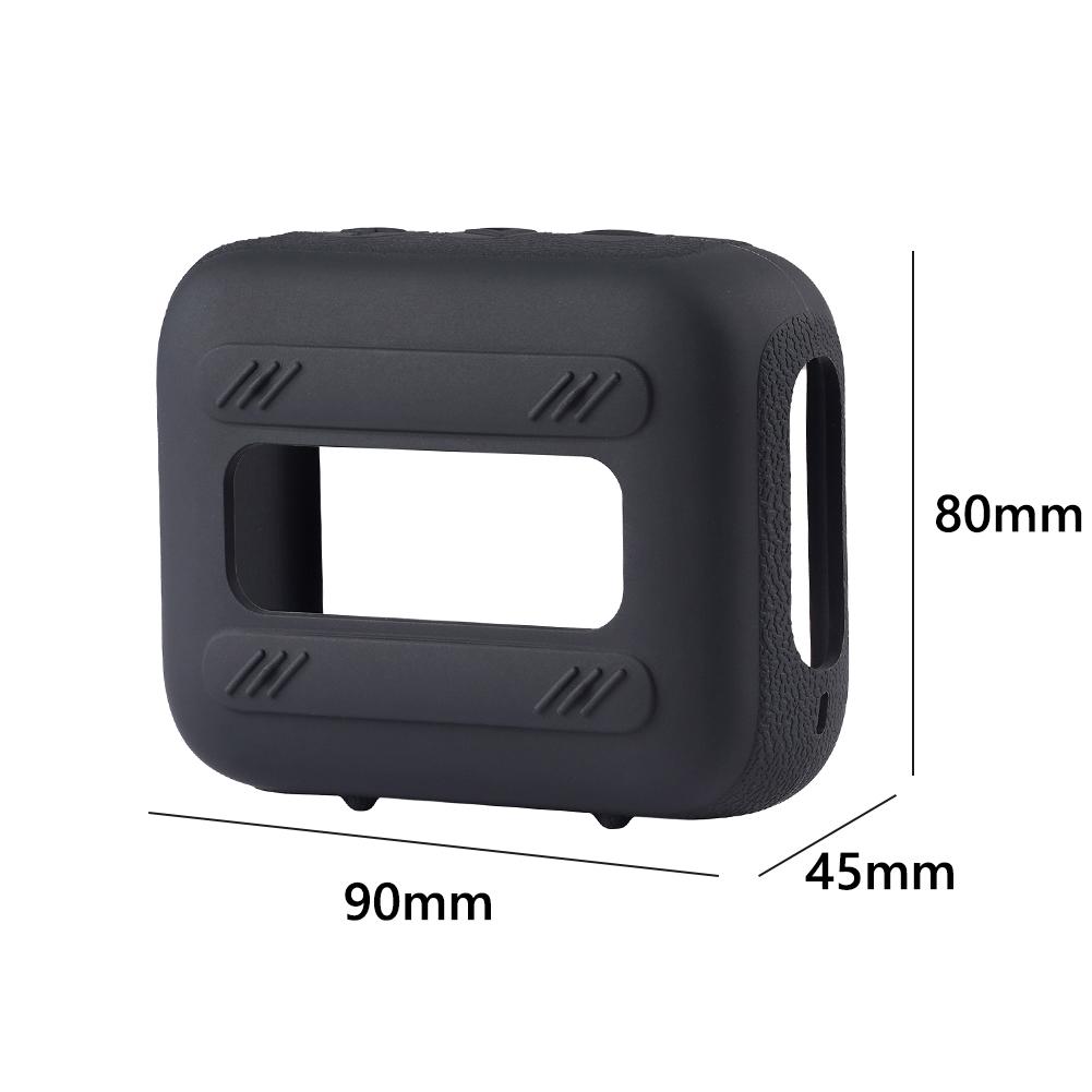 Silicone Case Cover For JBL Go 4 Speaker Travel Carrying Case with Carabiner Speaker Skin Sleeve Anti-Scratch Protective Cover