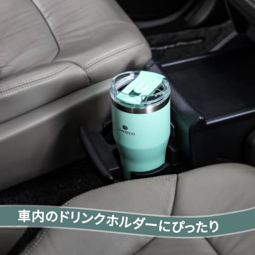 SANTECO ESCAPE Tumbler, 590ml, with Lid and Straw, Large Capacity, Keeps Drinks Hot or Cold, Stylish, 18/8 Stainless Steel, Vacuum Insulated, BPA-Free