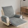 Recliner Sofa Cover Flannel Plush Chair Covers Armchair Slipcovers with Pockets Relax Non Slip Couch Slipcovers Sofa Protector