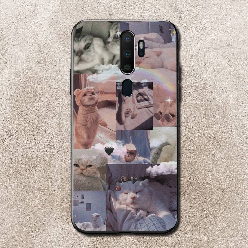 Чехол для телефона Cat Memes для Vivo Y91C Y11 17 19 17 67 81 Oppo A9 2020 Realme c3