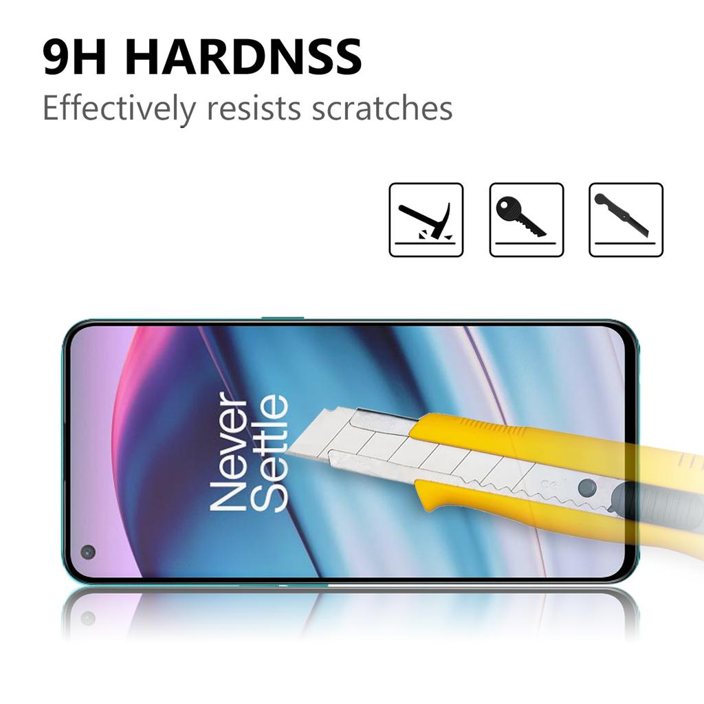 Full Screen Covering Full Glue Black Edges Ultra Clear Tempered Glass Screen Film for OnePlus Nord CE 5G