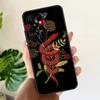 Мягкий чехол 'Цветок змеи' для Samsung Galaxy S25 S24 S23 S22 S21 Ultra S9 S10 Plus S23 FE S24 FE Чехол для телефона