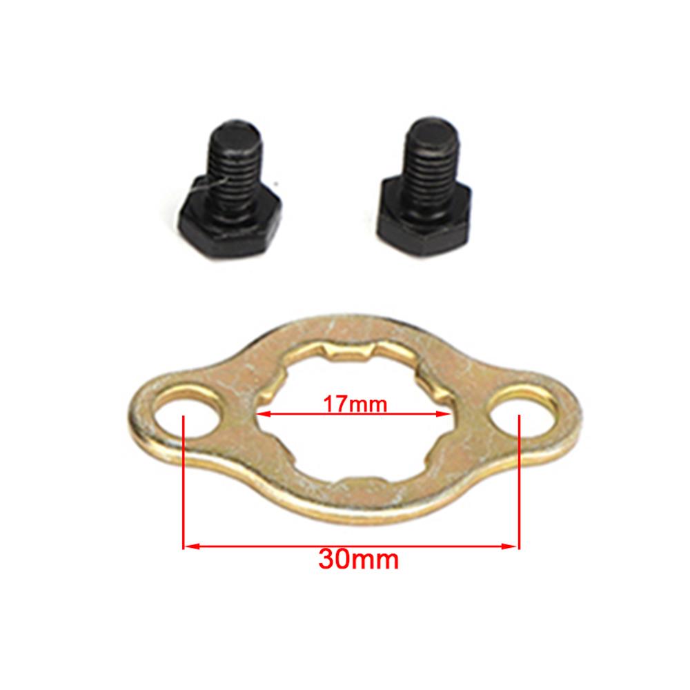 5pcs/lot 17mm 20mm 25mm Motorcycle Front Engine 415# 420# 428# 520# 530# Chain Sprocket Retainer Plate Locker Gasket Screw