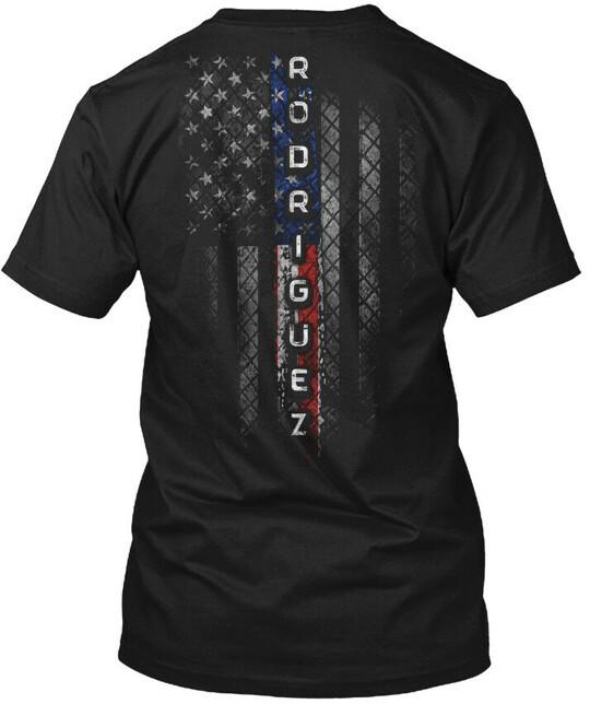 Rodriguez Family American Flag T-Shirt Made in the USA Size S to 5XL