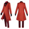 Alastor Cosplay Costume Hazbin Uniform with Tie Gloves Radio Demon Halloween Costume Anime Hazbin Alastor Outfits
