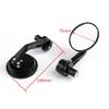1Pair CNC Motorcycle 3" Round Side Mirror 7/8" Handlebar End For Cafe Racer