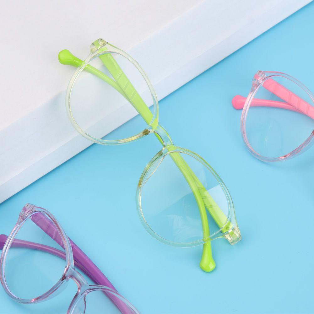 Защита очков Онлайн-занятия Сверхлегкая оправа Защита от синего света Круглые очки Детские очки