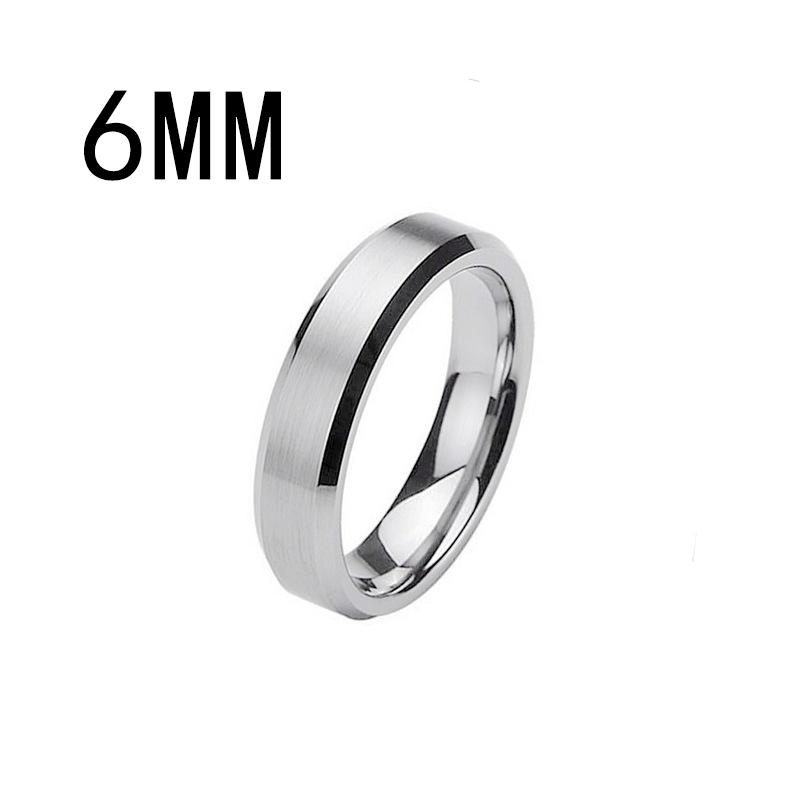Кольца из нержавеющей стали для мужчин, пара вольфрамовых обручальных колец, черный/серебристый/золотой/светло-черный/коричневый с матовой отделкой, удобная посадка