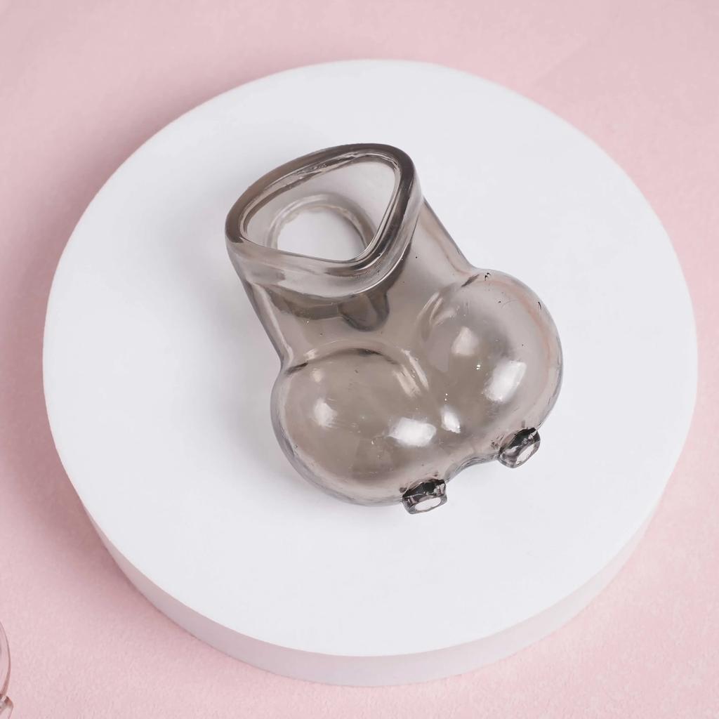 Soft Silicone Penis Cock Ring Delay Ejaculation Ball Scrotum Stretcher Adjustable Semen Sleeve Rings SM Bondage Sex Toy for Men