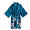 Fashion Satin Robe Female Bathrobe Sexy Peignoir Femme Silk Kimono Bride Dressing Gown Sleepwear Night Grow For Women