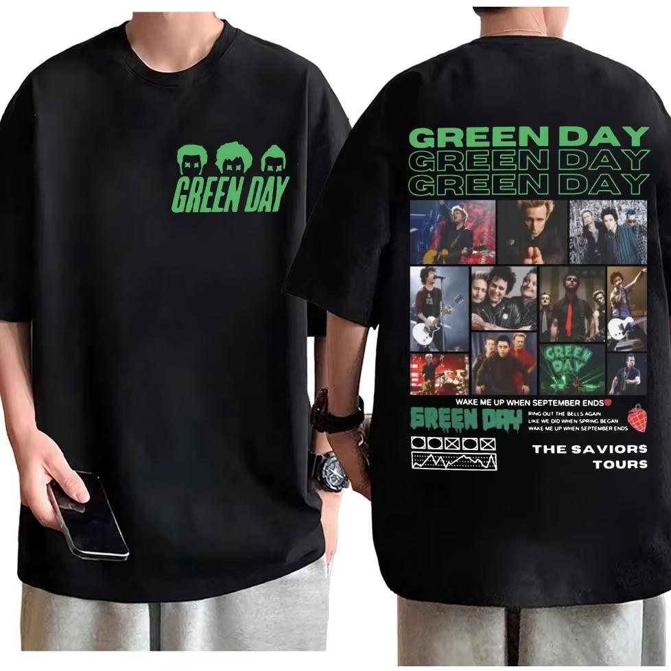 2026 Punk Rock Band Green Day Dookie Graphic T Shirts Unisex Women Gothic Vintage Short Sleeve Tshirt Fashion Casual Tshirts Ins