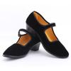 Old Beijing Shoes Mary Jane High Heel Wedges Denim Chinese Style Casual Cloth Plus Size Shoes