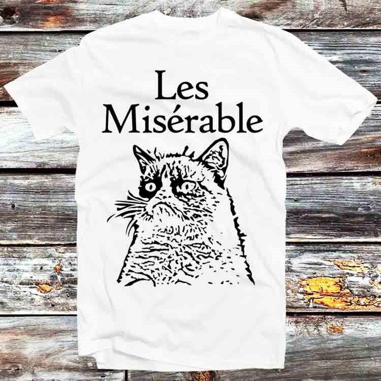 Les Miserable Le Grumpy Cat Футболка B616