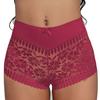 Женские трусы с кружевной цветочной вышивкой и средней талией, тонкие прозрачные однотонные мягкие дышащие женские трусы, трусы
