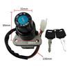 Ignition Switch Lock Key Set for Yamaha DT125 TW200 DT200 DT250 XT350 XT600 Motorcycle Gas Cap Fuel Tank Seat Lock Assembly Replacement